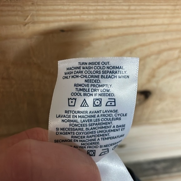 Lands' End size 16 Navy Blue 100% Cotton Pencil Mini Skirt with Built-in Shorts - Picture 9 of 9